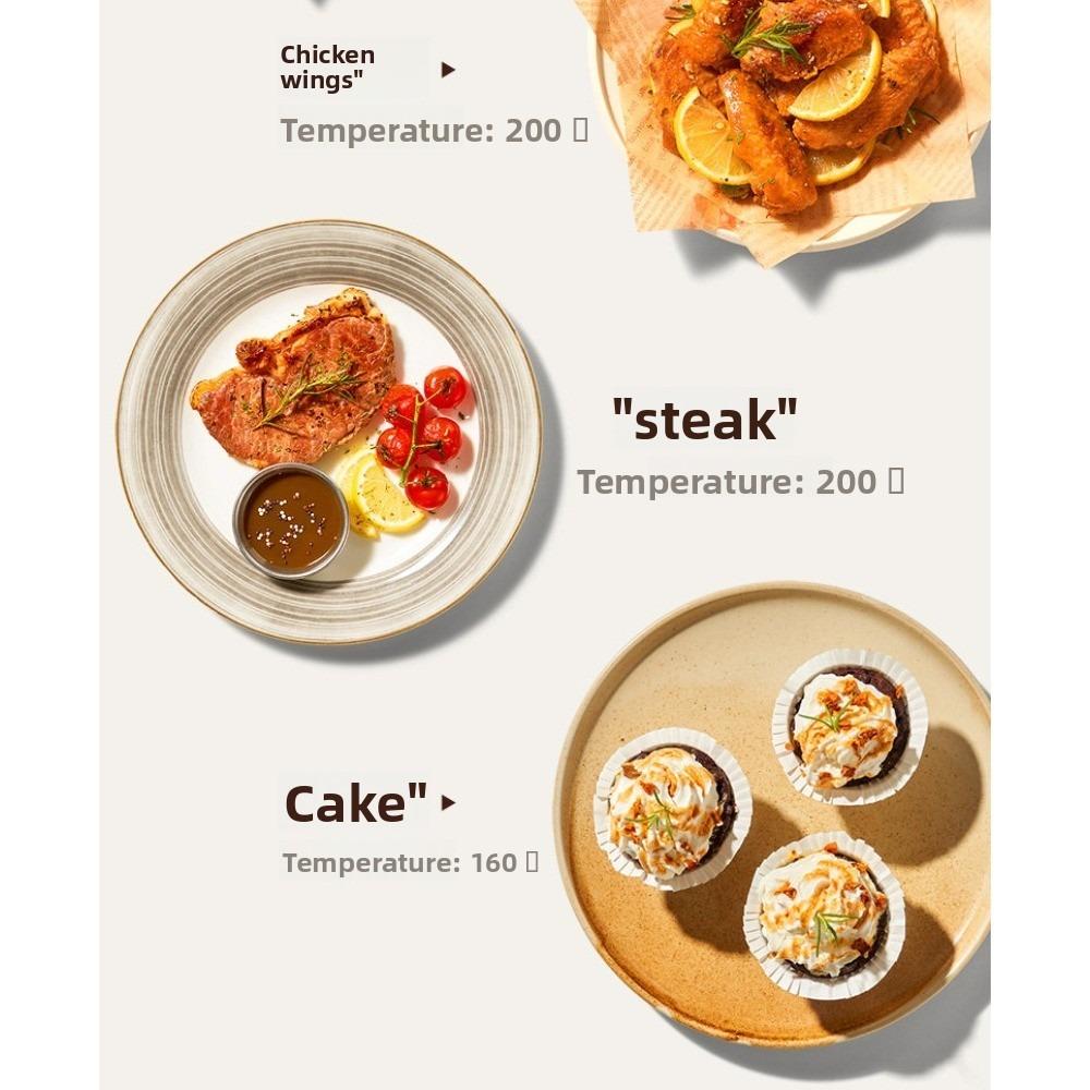 Mijia Air Fryer 5L, No Turn Over Cooking, 6.2" Clear View Window, High Temp Resistant Metal Liner, Multi-Function Air Fryer for Home