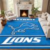 Detroit Lions Carpet Door Mat for Living Room or Bedroom Protective Mat Under Chair Office Decoration Christmas Gift Birthday Present