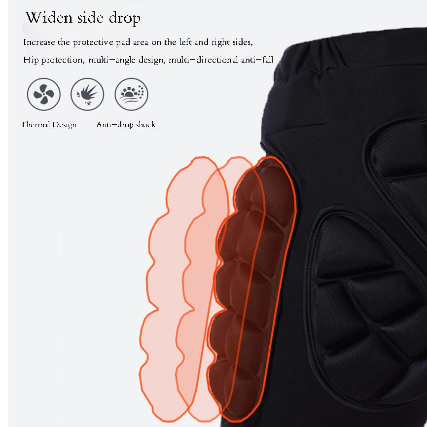 S-3XL Outdoor Sports Ski Skate Snowboard Protection Skiing Protector Skating Protective Hip Padded Shorts