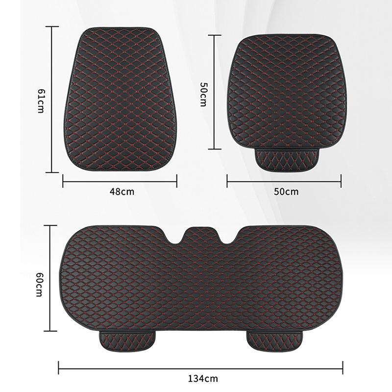 Car Seat Covers Pu Leather Seat Cover Sets Automobiles Universal Auto Interior Cushion Accessories Four Season Protect Set Mats