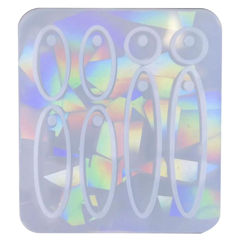 

Pendant Molds Keychain Mold Silicone Earring Molds Clay Mould Jewelry Tool Silicone Material DIY Hand-Making Supplies 1 чистий
