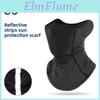 Cycling Face Mask Breathable Nylon With Reflective Strips For Outdoor Sports And Sun Protection