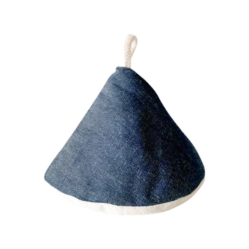 

Heatproof Denims Triangular Pot Handle Cover Protectors Heat Insulated Skillets Pan Lid Grip Anti Scalding Oven Mitt 1
