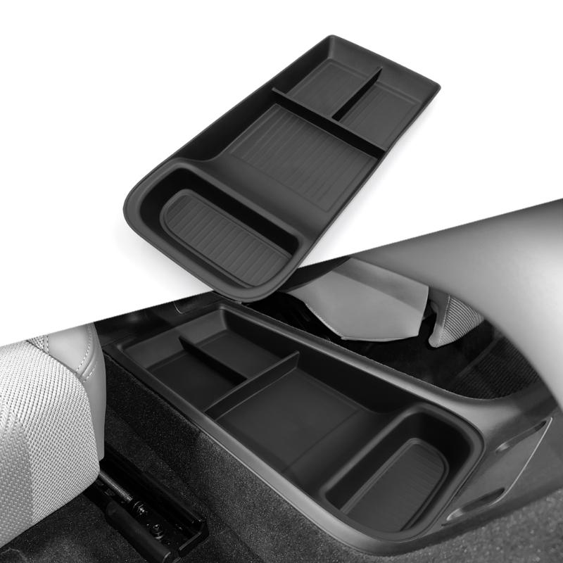 Car Center Console Storage Compartment Organizer Anti Scratch TPE Tray Suitable For Tidying Essential Easy Installation