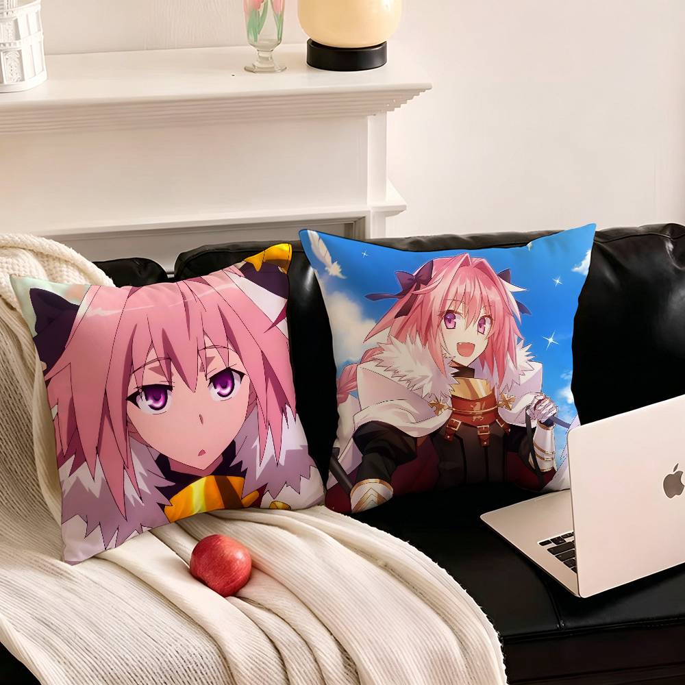 1pc Fate Apocrypha Astolfo Anime Pillow Case Fashion Square Pillowcase Bedroom Sofa Room Ins Decoration Leisure