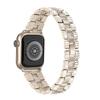 Für Apple Watch Series 6/5/4/SE 44mm/SE (2022) 44mm Gewinde Uhrenarmband+Glänzende PC-Uhrgehäuseabdeckung