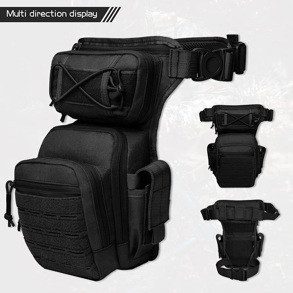 Cross-border Multifunction Tactical Leg Bag - Nylon Laser Cut - For Outdoor Cycling & Motorcycle