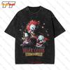 Killer Klowns From Outer Space Horror Clowns Squad Vintage Oversized T-Shirt OHCL
