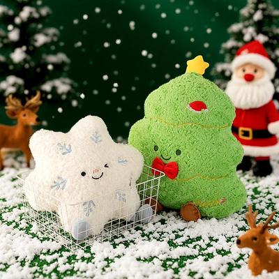 Schneeflocke Weihnachtsbaum Plüsch Sofakissen und Spielzeug