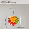 Cercei 2D Plați de Toamnă de Ziua Recunoștinței pentru Femei, Cercei Acrilici Frunză de Arțar, Modă, Rustic, Petrecere de Sărbători, Bijuterii de Toamnă, Cadouri