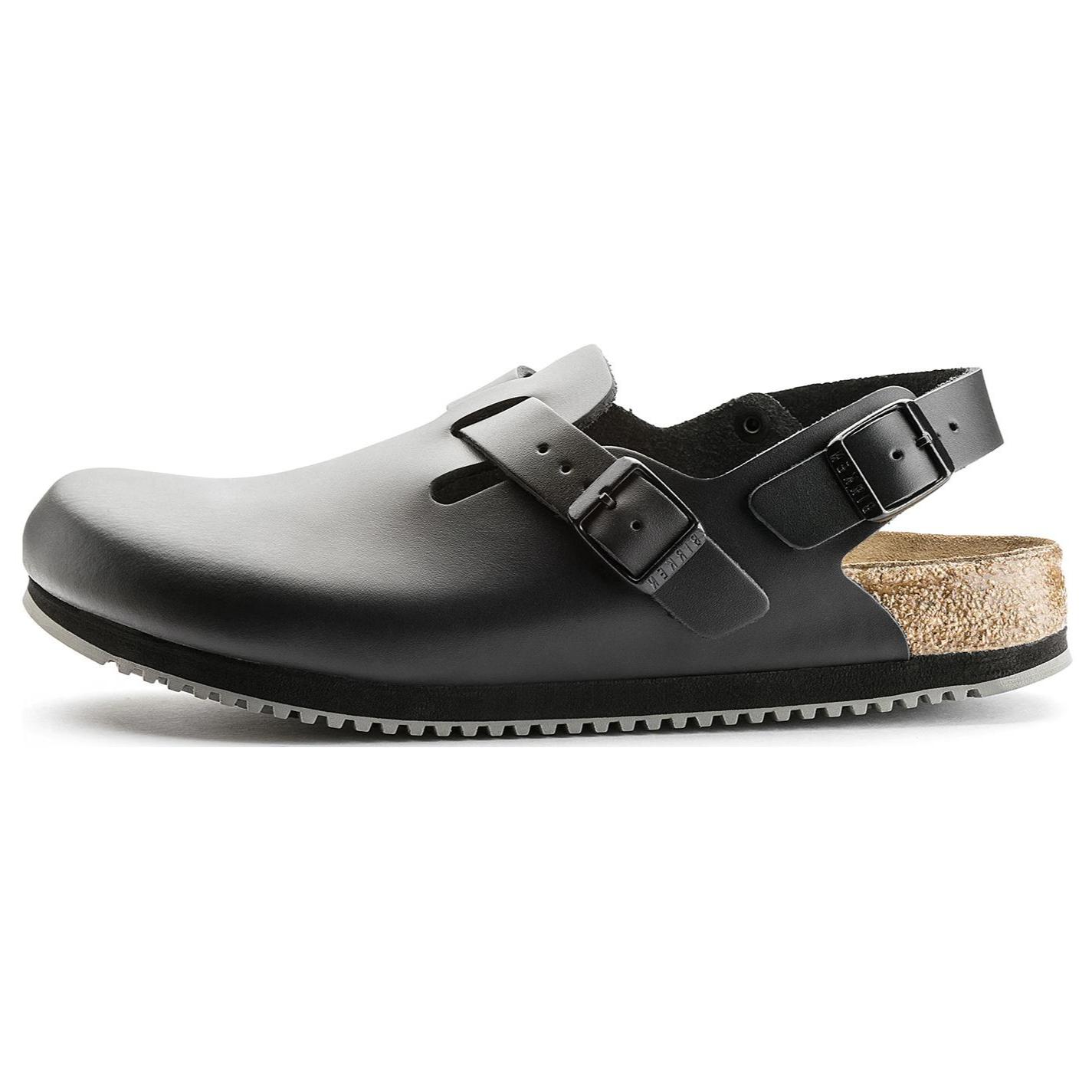 Birkenstock Tokio Super Grip Leather Sandals Black 0061194 40