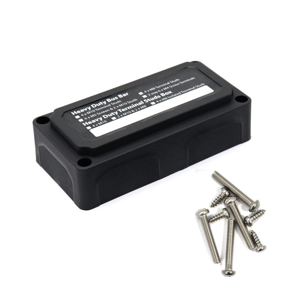 

Коробка-органайзер для кабелей шины 300А, 4-ходовая, 48В, детали для автомобиля, дома на колесах чёрный