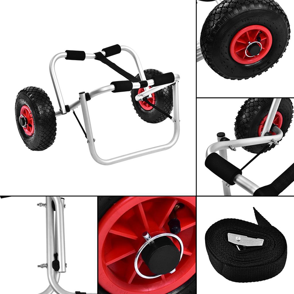 Kayak Canoe Wheel   Boat Carrier Trolley Cart Transport with 10\" Large Wheels for Convenient Storage Transport