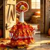 Autumn Maple Leaf Thanksgiving Goose Outfit - 23-inch Porch & Garden Decoration