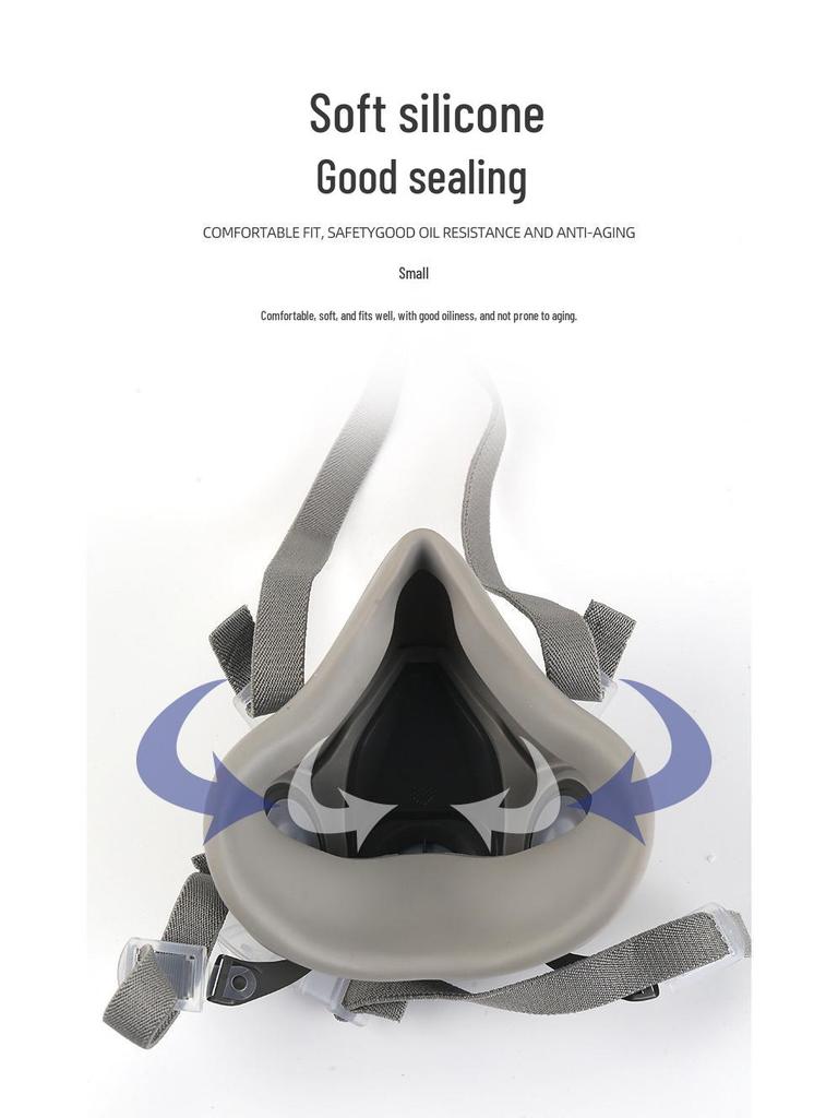 6200 Model Multi-purpose Gas Mask for Painting, Pesticides, Decoration, Grinding, Chemical Handling, Firefighting, and Mining Dust Protection.