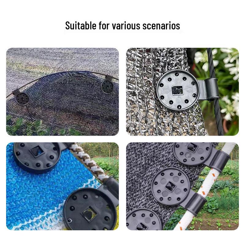 Klips do siatki cieniującej do szklarni: Uniwersalny uchwyt do tkaniny przeciwsłonecznej