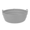 Fryer Silicone Liner Foldable Round Wavy Stripe Heat Resistant Reusable Fryer Pot for Fryer Accessory