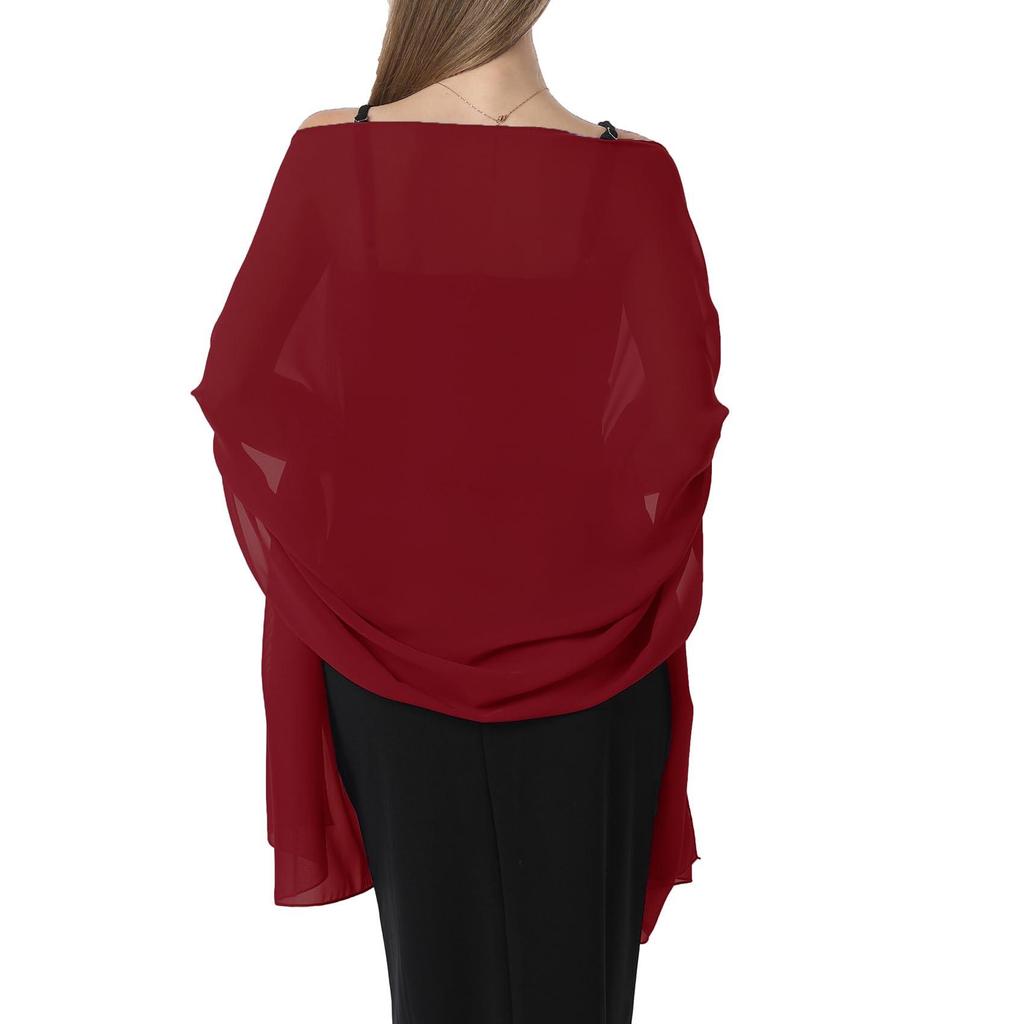 Women's Chiffon Evening Shawl and Wrap for Weddings and Bridesmaids