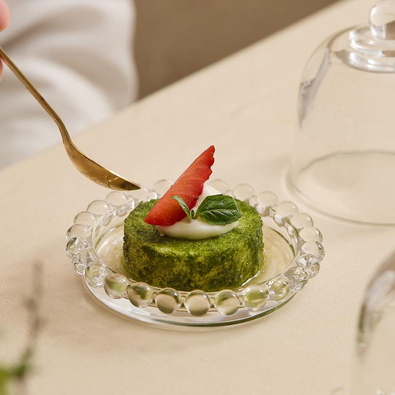 Transparent Cake Cover and Tray for Desserts, Mini Display Stand for Afternoon Tea or Fruit Tasting.