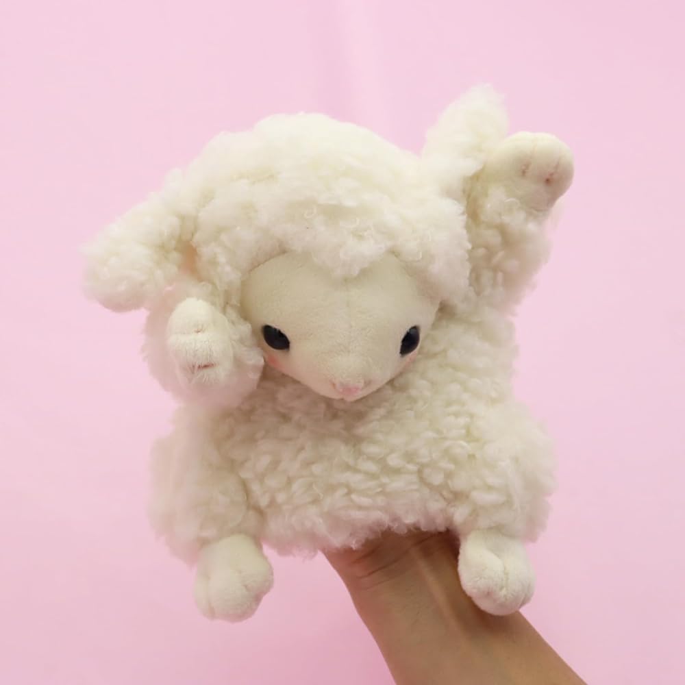 Takeoff Hand Puppet Sheep Ivory Soft Plush Toy for Kids