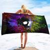 Schädel Strandtuch Mikrofaser Strandtuch für Fitnessstudio Reisen Fitness Spa Handtuch Damen Mädchen Blume Rose Schädel Große Strandtücher