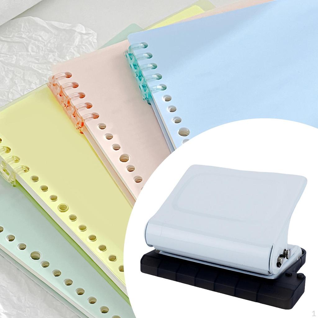 10 Hole Punch Mini Paper Manual Heavy Duty, Handheld Portable Puncher for