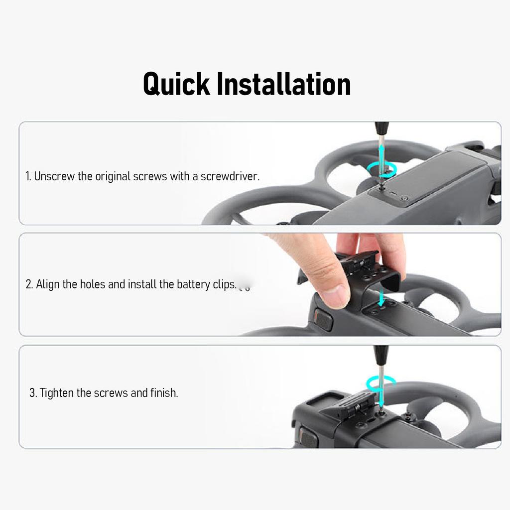 Drone Battery Safety Lock Clip Guard Plastic Anti Release Anti Falling Battery Protector Buckle for Avata 2 Drone Accessories
