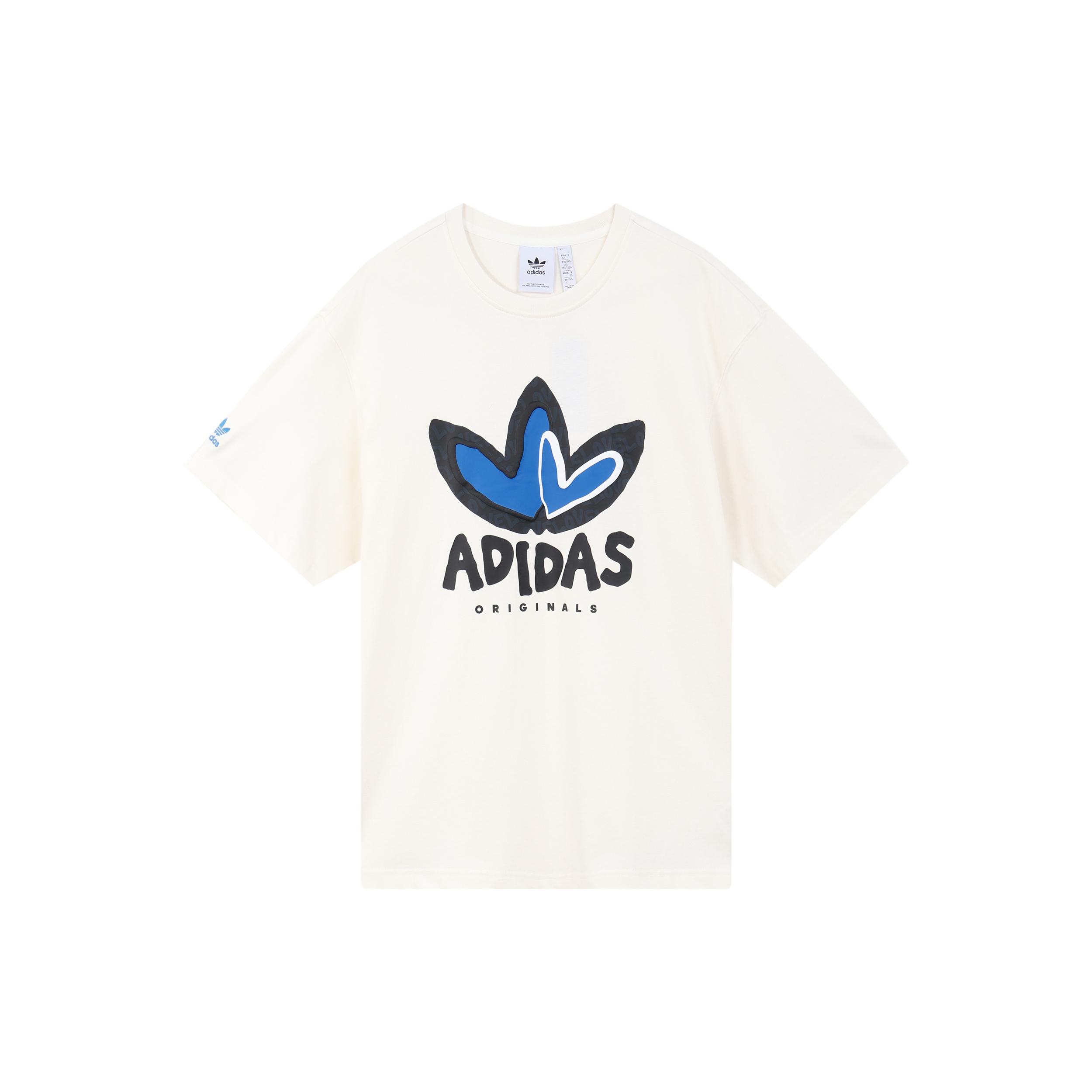 Adidas Originals Футболка с втачным рукавом Унисекс Розовый Белый IK8667 XXXL