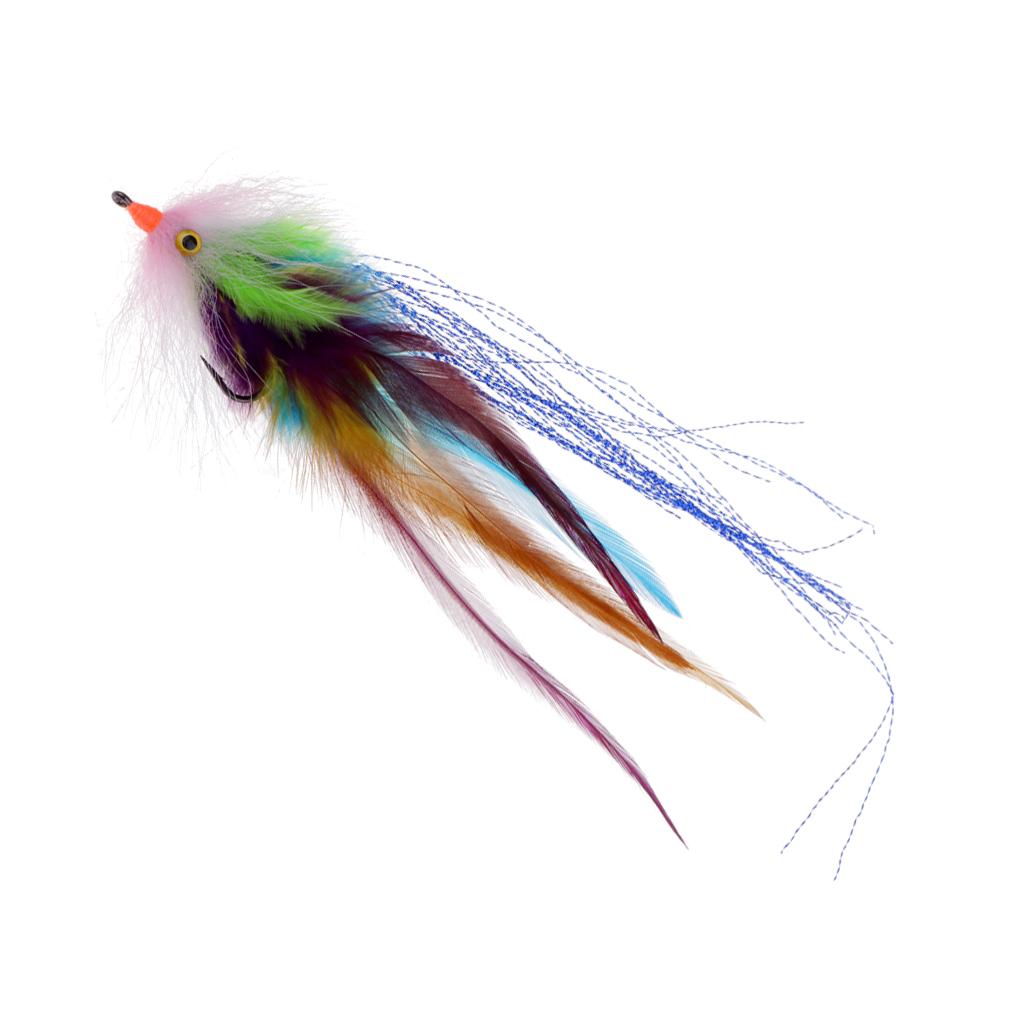 Fly Fishing Saltwater Flie Streamer Steelhead Salmon Striper Pike Trout Simulation Flies Lure for Freshwater Lake River