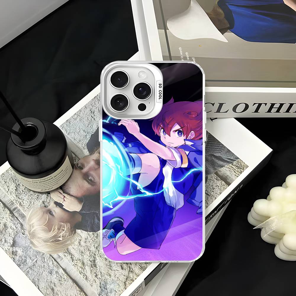 Axel Blaze Firestorm Inazuma Eleven Anime Phone Case For iPhone 17 16 15 14 11 12 13 Pro Max Pro Plus Colored Silver Cover