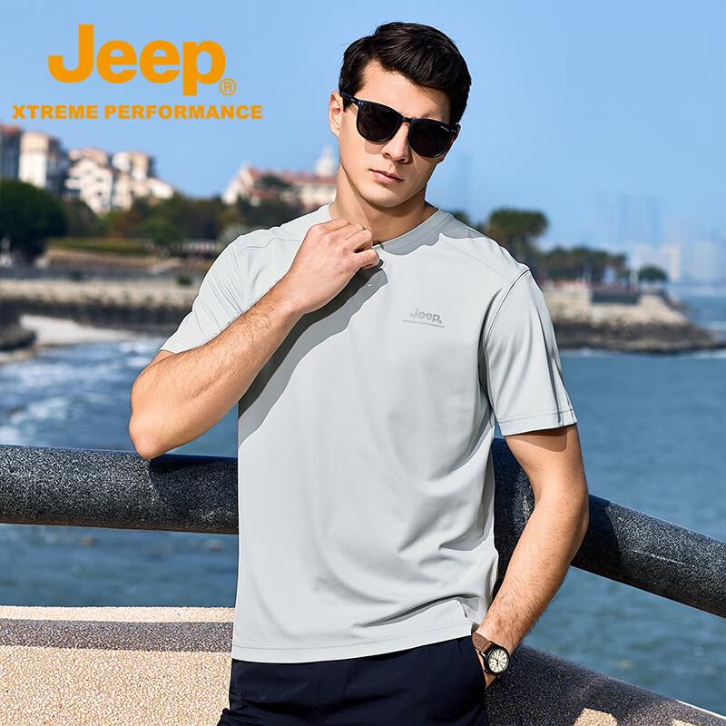 Jeep Men's Outdoor Quick-Dry Short Sleeve T-Shirt