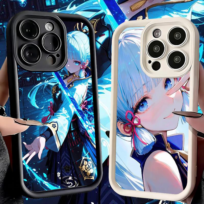 Phone Case for iPhone 17 Air 16E 15 16 Pro Max Genshin Impact Kamisato Ayaka Cover 14 Plus 13 12 Mini Soft Shell Silicone Fundas
