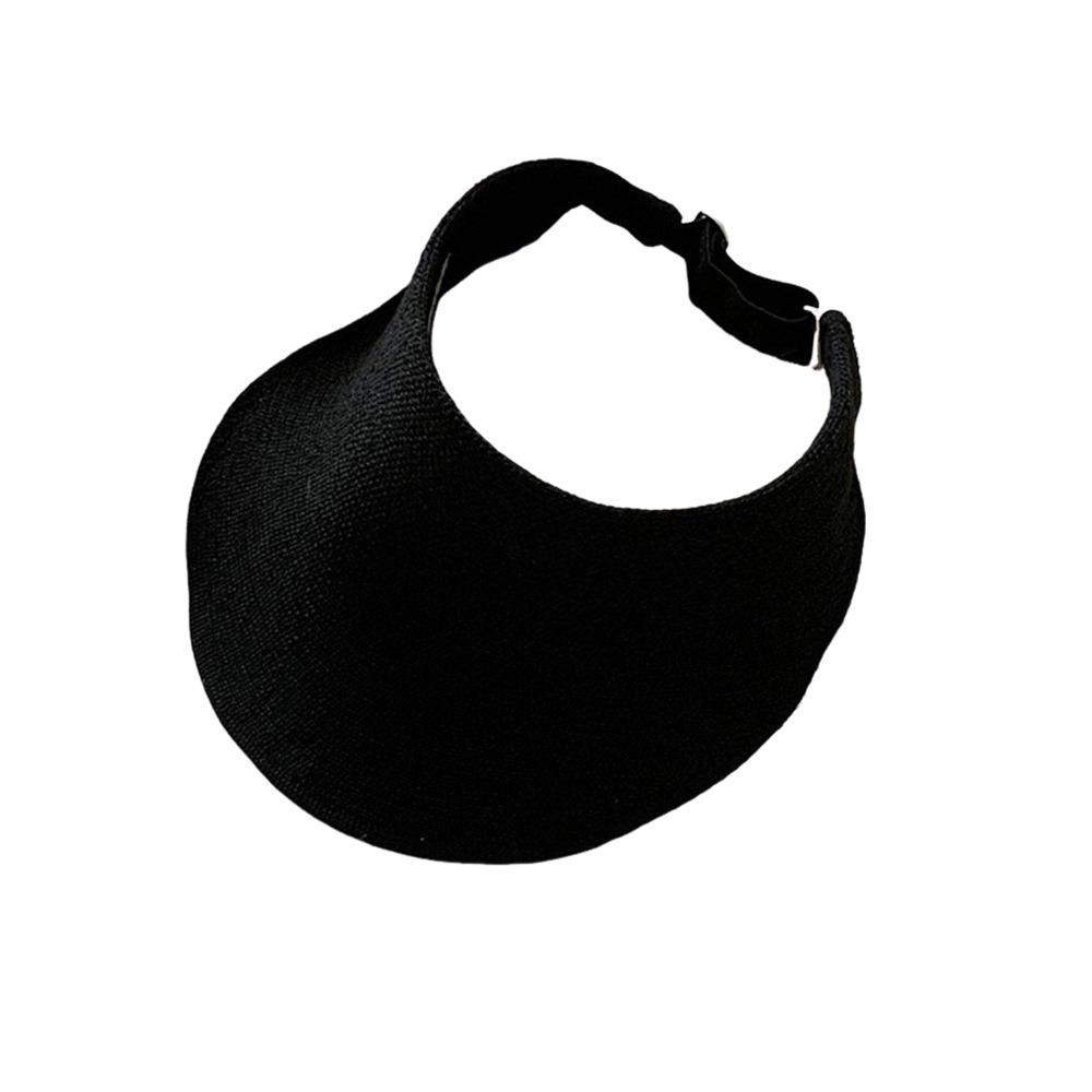 

Raffia Foldable Sun Hat Wide Brim Empty Top Hat Fashion Summer Visors Hat for Travel Outdoor Beach