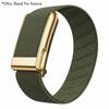 Nylon Fitness Band for Whoop 5.0 Strap for Whoop 5.0MG Woven Elastic Sports Strap with Gold/Silver/Rose Gold Metal Frame