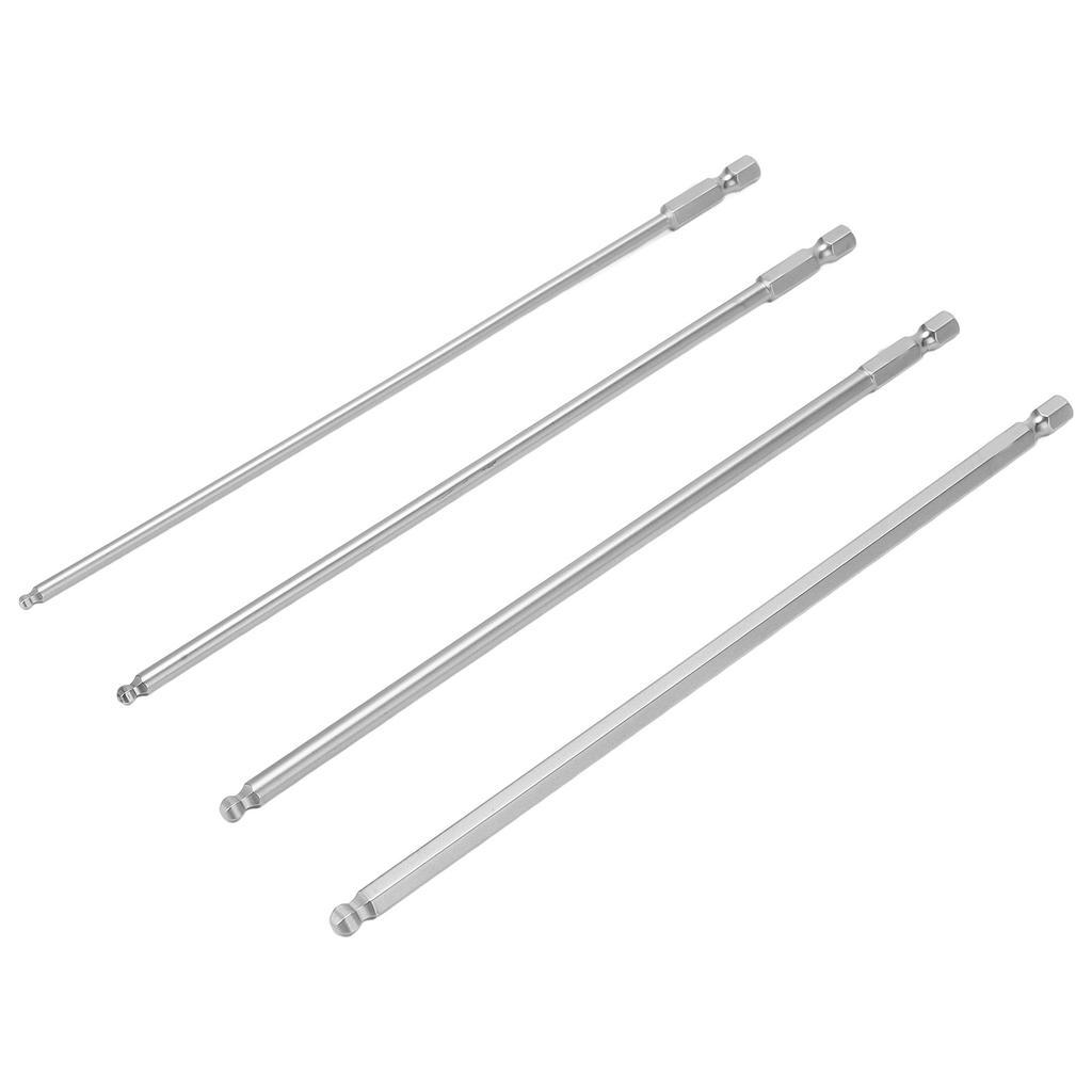 4pcs Hex Screwdriver Bit Set   Steel Magnetic     Head Hex Bits 1Celsius4 Inch Hex Shank