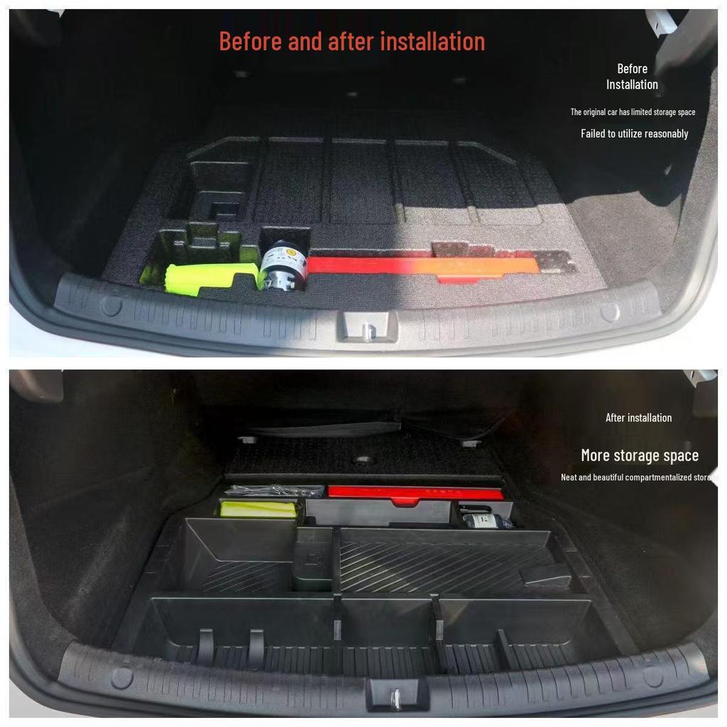 Compatible with 24/25 models BYD Qin DMI Trunk Organizer Box