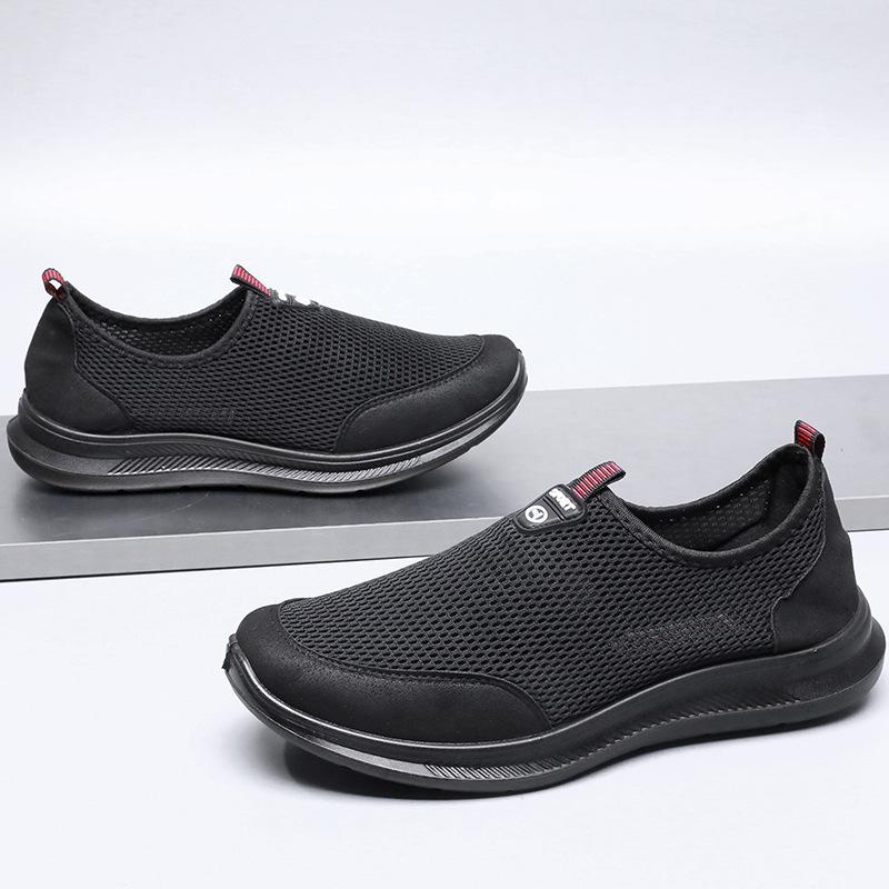 Summer Mesh Dad Shoes In the Old One Pedal Non-slip Soft Sole Men's Shoes Breathable Hollow Outdoor Shoes