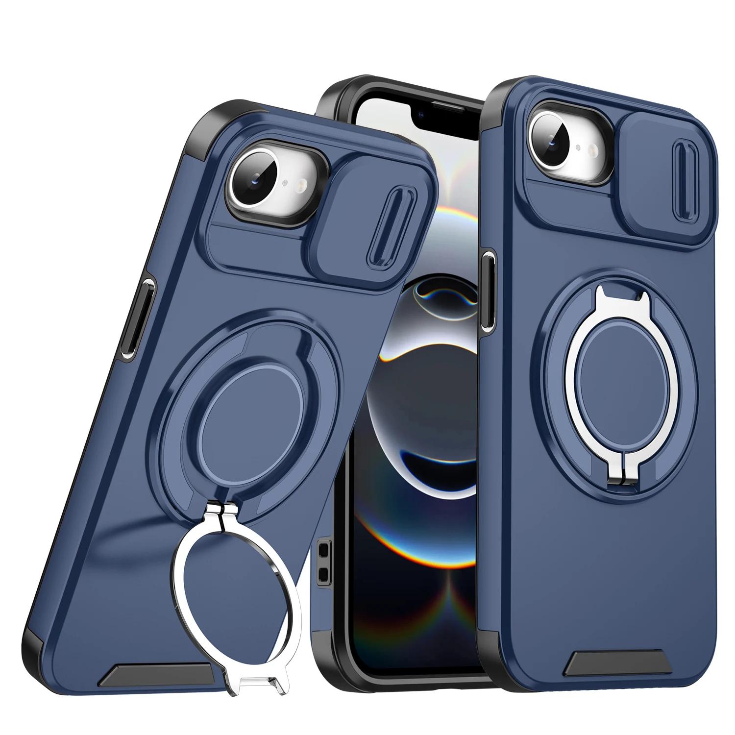 

Обертова підставка-тримач Захисний чохол для Iphone 16E 17 Pro Max 17 Air 16 15 14 Plus 12 13 Iphone16e iPhone 16e синій