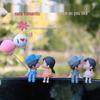 Couple Kissing Doll Car Ornament: Creative Confession Balloon Dashboard Decor