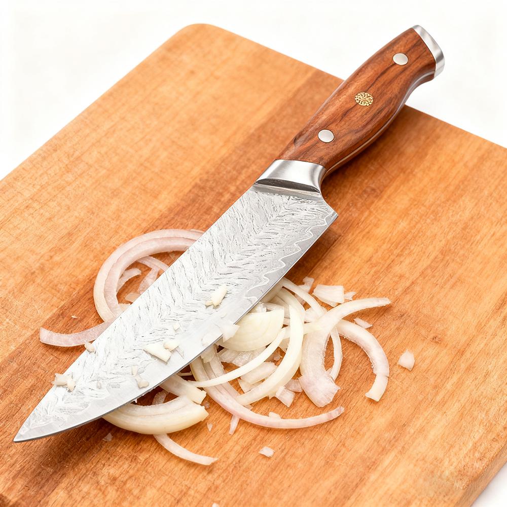 8 Inch Chef Knife 67-layers Damascus Steel 10Cr15CoMoV Blade Wood Handle Cleaver Meat Slicing Vegetables Barbecue Kitchen Knives