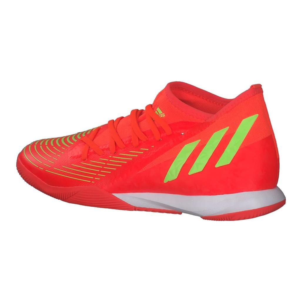 Adidas Predator IN Indoor Futsal Solar Black Size Cm Edge.3 Shoes, LKW98, Red/Solar Green/Core (GV8518), 24.5