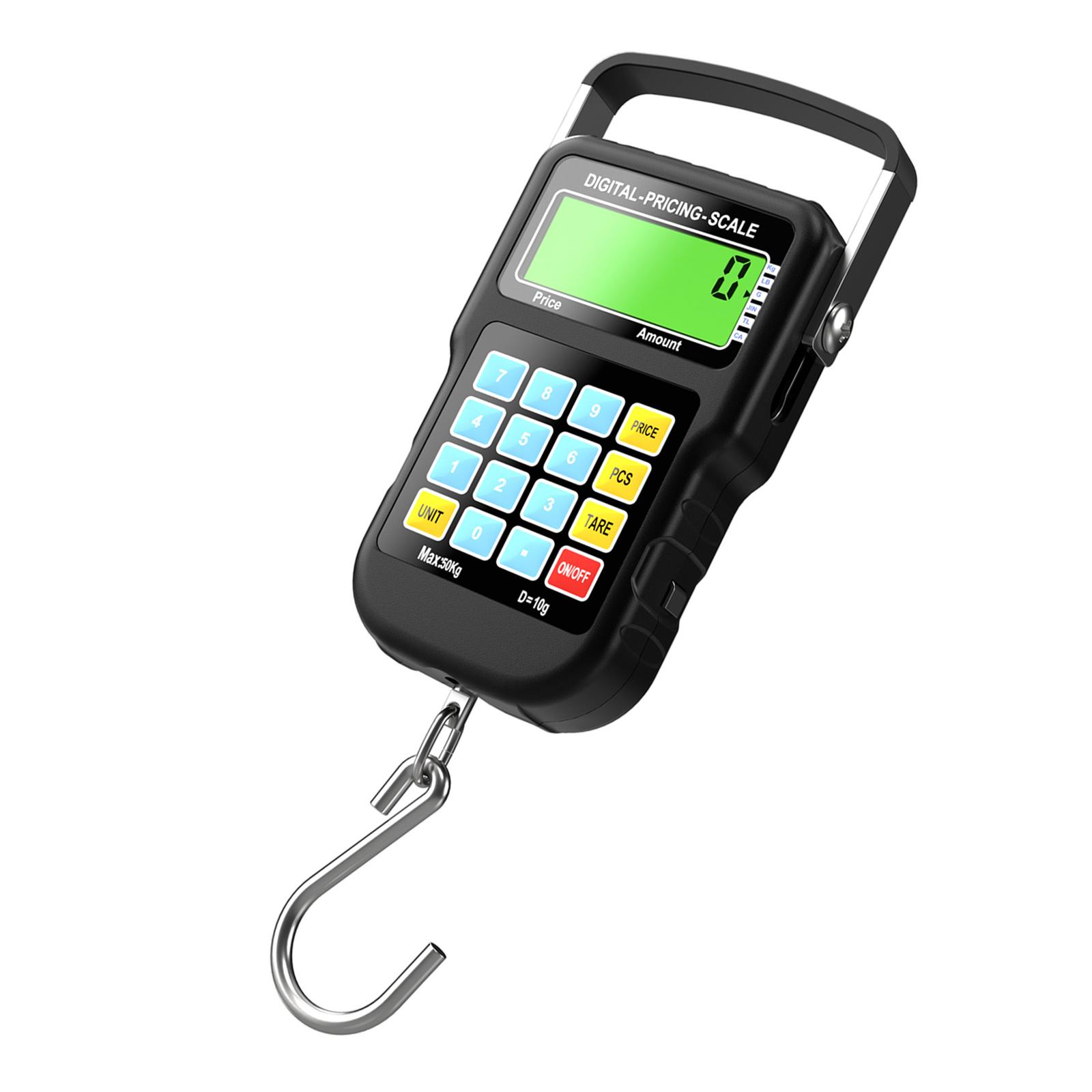 

Цифровые весы ЖК-дисплей с подсветкой Электронные рыболовные весы 110 фунтов/50 кг Подвесные весы Весы с рулеткой и крюком