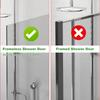 2Pcs Bathroom Hook For Towels And Robes Instants Installation On Glass Door Without Tool Need