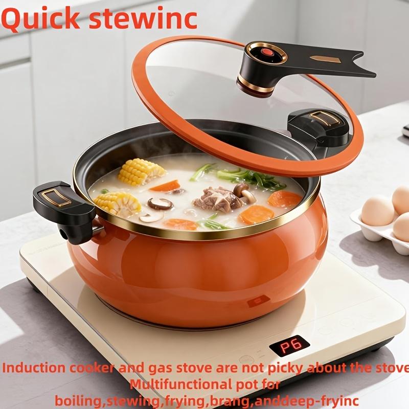 Olla para guisar; Olla de Esmalte; Olla de Cocina Multifuncional para el Hogar; Olla grande para estofado; Olla multiusos; Olla de Sopa Conveniente
