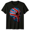 Union Jack Skull Flag Grafik Herren T Shirt Daunisex Oberteil Vintage Designer Clothes Casual Graphic Stylish Stretched