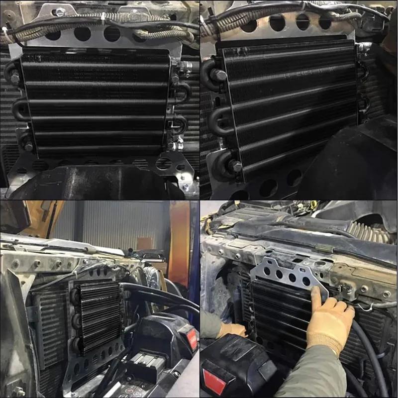 4 Row 6 Row 8 Row Aluminum Universal Oil Cooler Kit Oil Radiator Car Auto Transmission Auto-Manual Radiator Converter auto parts