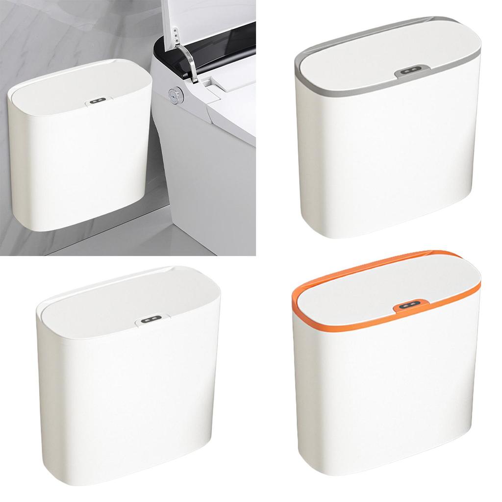 Automatic Garbage Bucket Kitchen Toilet Wastebasket with Lids Intelligent Induction Trash Bin for Laundry Living Room