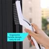 2Pcs 2-in-1 Crevice Cleaning Brush Plastic Hard Bristle Gap Cleaning Brush with Hair Clip Floor Seam Brush Bathroom