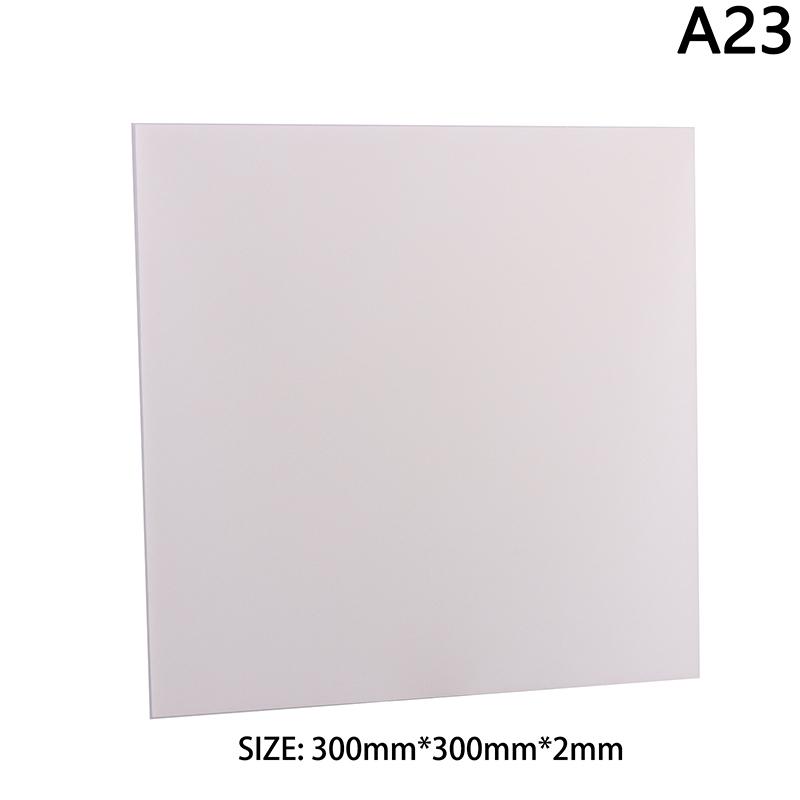 1 Stück PS Hartplastik Diffusorblatt Dicke Kunststoff LED Licht Milchig Durchscheinend Rohlinge Platte 1mm 1,5mm 2mm 3mm DIY Bastelarbeiten