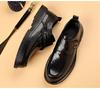 Fashion 2025 Spring Autumn New British Style Business Shoes Man Fashion Casual Platform Shoes Male Solid Color Cow Leather Shoe Man